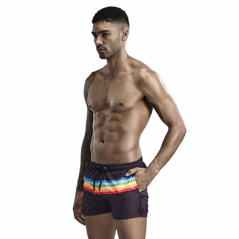 With Inner Lining Can Be Launched Loose Running Sports Fitness Three-quarter Pants
