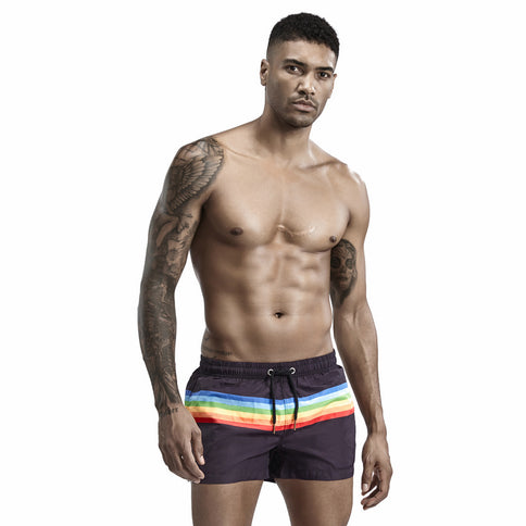 With Inner Lining Can Be Launched Loose Running Sports Fitness Three-quarter Pants