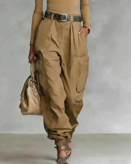 Niche Relaxed-fit Wide-leg Casual Trousers For Women