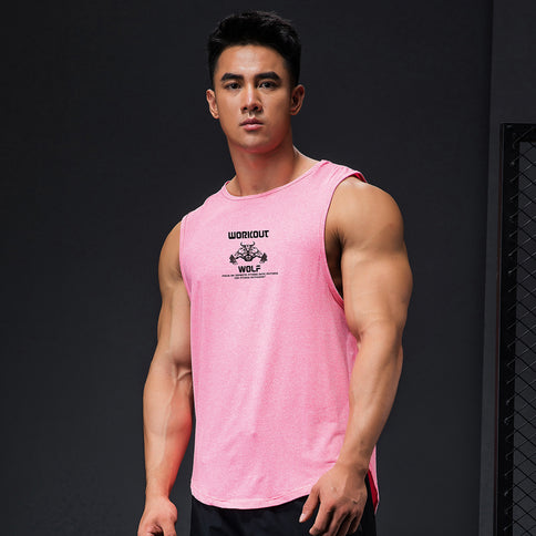 Men's Sleeveless Sports Quick-drying Clothes Loose Breathable Fitness Vest