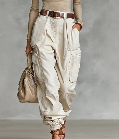 Niche Relaxed-fit Wide-leg Casual Trousers For Women