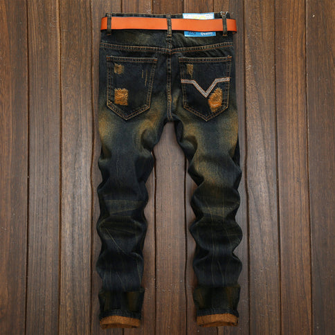 Men's Retro Fashion And Personalized Pants