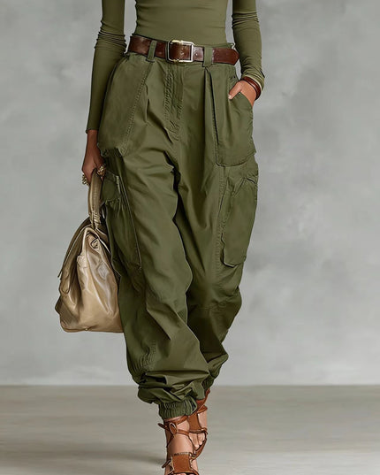 Niche Relaxed-fit Wide-leg Casual Trousers For Women
