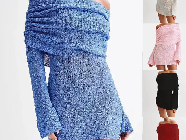 25 Edition – Off-Shoulder Knit Bodycon Dress
