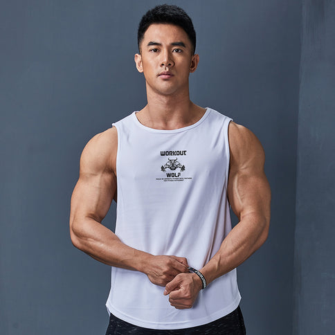 Men's Sleeveless Sports Quick-drying Clothes Loose Breathable Fitness Vest