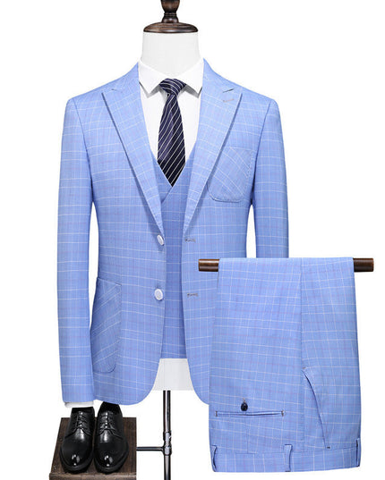 RoyalElite™ Men's Three-Piece Suit – Business & Event Perfection
