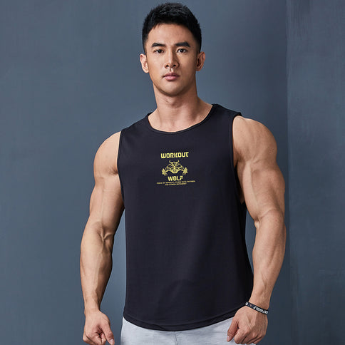 Men's Sleeveless Sports Quick-drying Clothes Loose Breathable Fitness Vest
