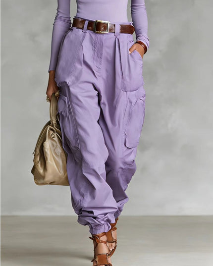 Niche Relaxed-fit Wide-leg Casual Trousers For Women
