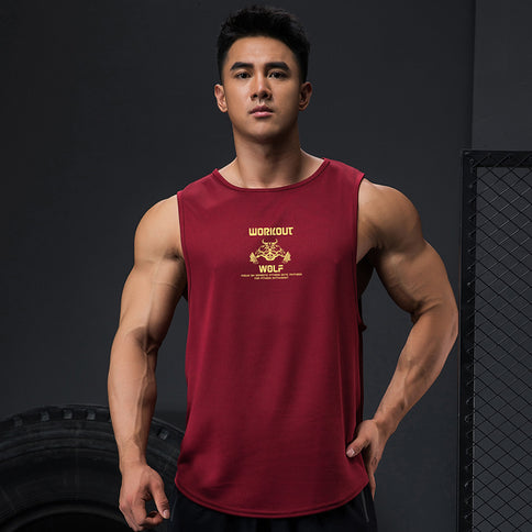 Men's Sleeveless Sports Quick-drying Clothes Loose Breathable Fitness Vest