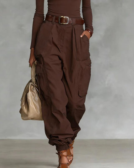 Niche Relaxed-fit Wide-leg Casual Trousers For Women
