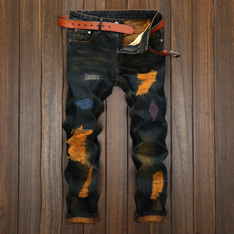 Men's Retro Fashion And Personalized Pants
