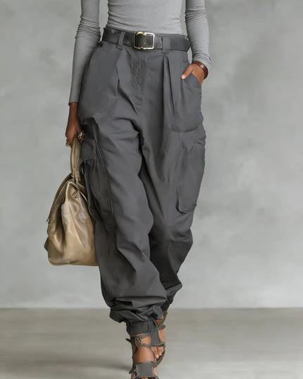 Niche Relaxed-fit Wide-leg Casual Trousers For Women